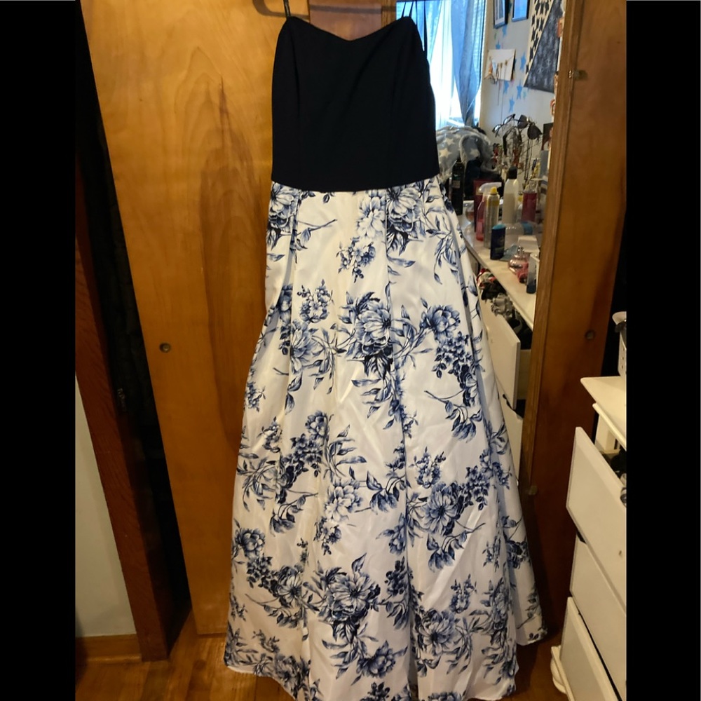 Strapless prom dress